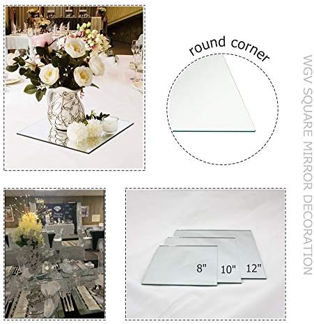 WGVI WGV Square Mirror Plate Sets Bulk 12" Width, 4.2 mm Thickness, Frameless - Image 4