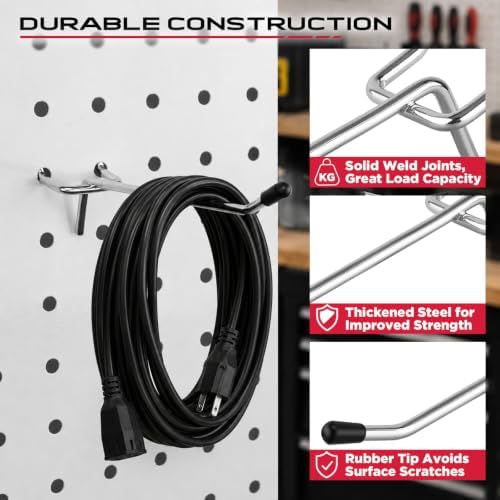 320PCS Pegboard Accessories Kit, Pegboard Hooks Assortment - Image 4