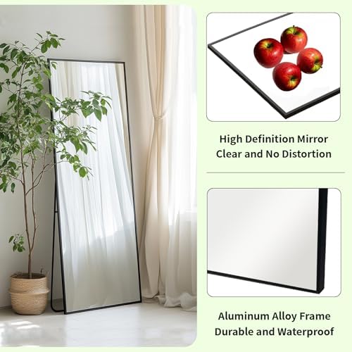 Sunniry Full Length Mirror 56x16 inch, Metal Frame - Image 2