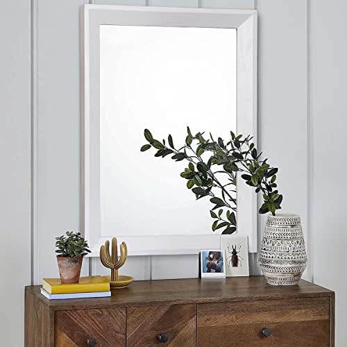 AAZZKANG Rectangular Wall Mirror Decorative Wood Framed Mirrors Large 26"x18" - Image 3