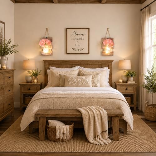 Rustic Wall Decor Set of Two, Rustic Brown - Image 3
