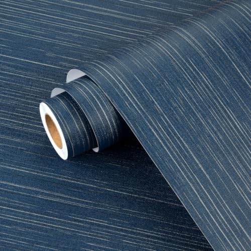 Wallercity Blue/WhiteGrasscloth Textured Wallpaper by Wallercity