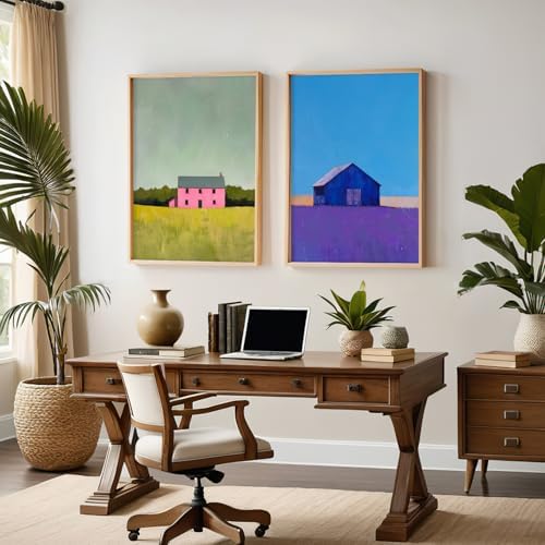Landscape Wall Art Set of 2 Modern Farmhouse Poster 16x24 Inch Unframed - Image 4