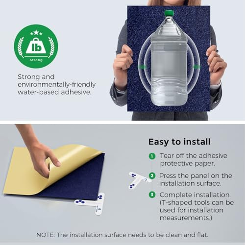 12 Pack Self-Adhesive Acoustic Panels, 2nd Generation Sound Absorbing Panel - Image 4