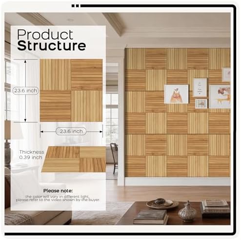 BUBOS 6 Pack Art Acoustic Wall Panels, 70.8”x47.2”Self Adhesive - Image 2