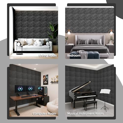 Art3dwallpanels Acoustic Panels 12" X 12", 12 Pack - Image 6