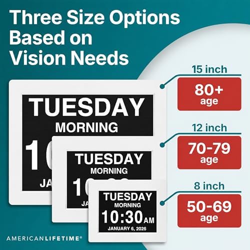 American Lifetime New 2026 Dementia Clock Large - Image 4