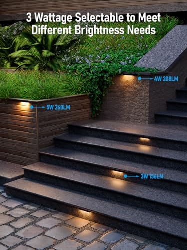 LEONLITE 8-Pack 7 Inch LED Hardscape Lighting, 2700K Soft White - Image 2