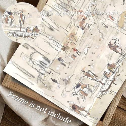 uniro Neutral Abstract Wall Art Prints | Minimalist Canvas Art - Image 4