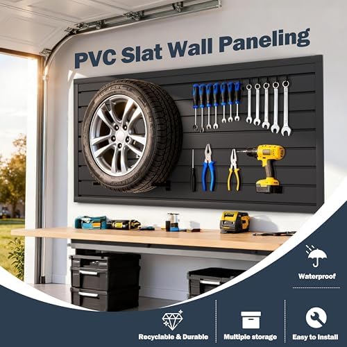 Slat Wall Paneling 2 x 4ft, Slatwall Garage Wall Organizer - Image 2