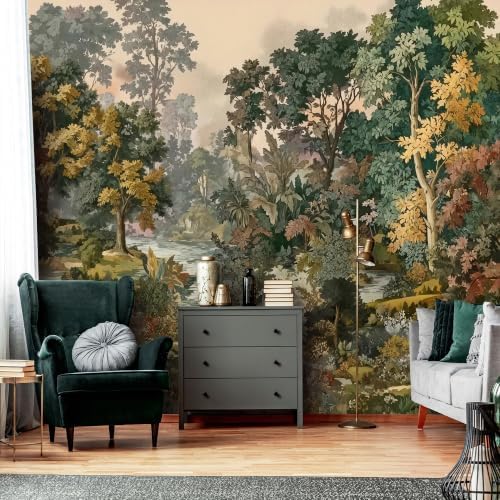 A Lush and Colorful Autumn Forest Valley Landscape - Image 2