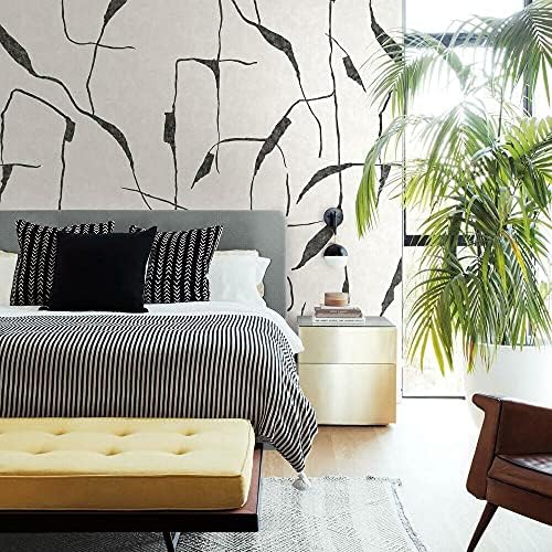 RoomMates RMK12210M Nikki Chu Off White and Charcoal Black Ivory Coast Peel and by RoomMates