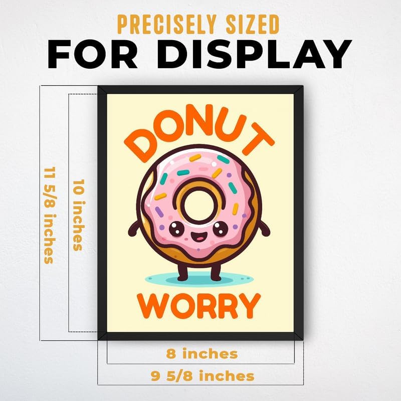 InkFlow Posters Donut Worry Canvas Poster - Image 3