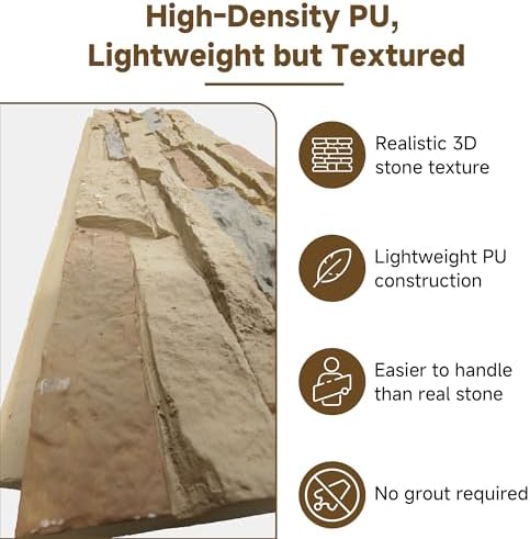 Faux Stone Wall Panels, 3D Artificial Rock Siding - Image 4