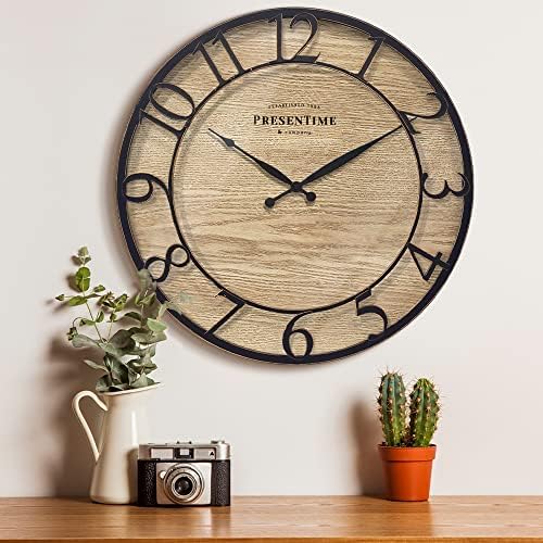 Presentime 21" Farmhouse Series Wall Clock - Image 2