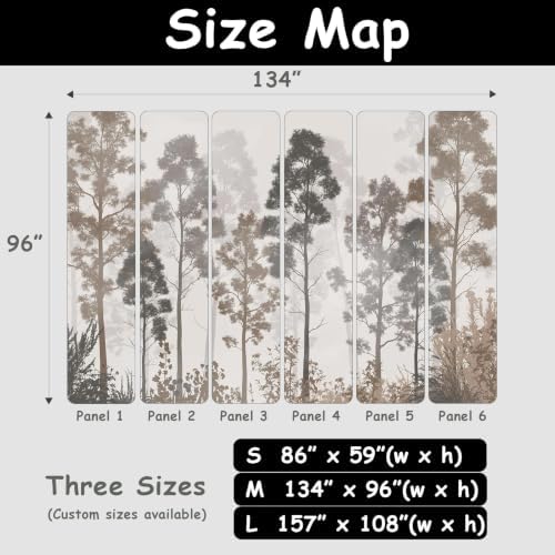 Peel and stick forest murals misty forest wallpaper - Image 6