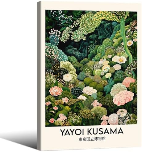 Yayoi Kusama Botanical Wall Art Vintage Japanese Nature Floral Poster 24x36 by Unknown