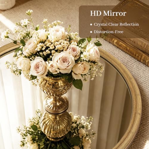 WallBeyond 24 Inch Gold Round Wall Mirror, Circle Mirror - Image 3