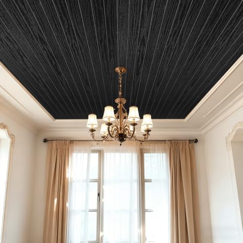 3D Peel and Stick Wall Panels PVC Grille Slat 118"x15.8" Self-Adhesive Wall - Image 3