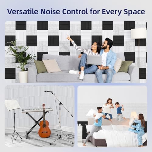 Vieshful Self Adhesive Acoustic Soundproof Wall Panels - Image 4