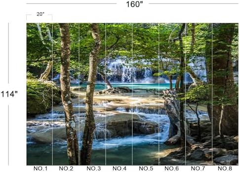 Stunning Tropical Forest Waterfall Nature Wallpaper Peel Stick - Image 5