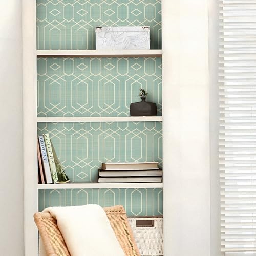 Livelynine 17.5x276 Sage Green Peel and Stick Wallpaper Bedroom Accent Wall - Image 3