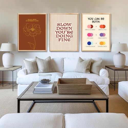 3 pcs Growth Mindset Wall Art Modern Minimalist Inspirational painting Wall - Image 5