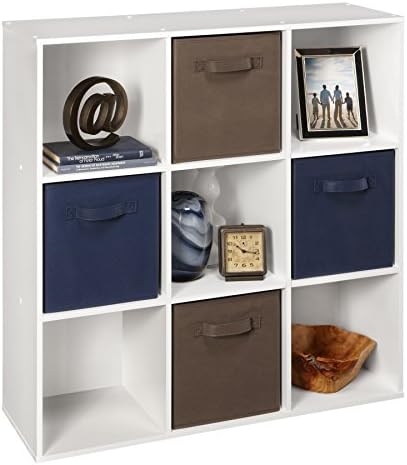 ClosetMaid 9 Cube Laminated Wood Reversible Stackable Open Bookcase Display - Image 4