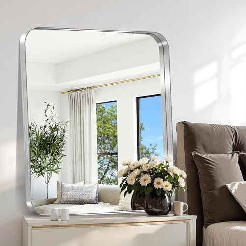 CIRCUMI Silver Bathroom Mirror - Image 2