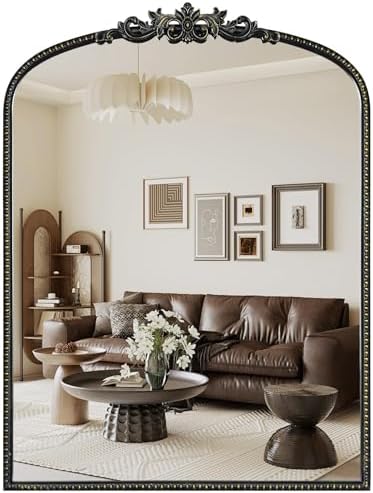 WallBeyond Black Vintage Mirror by WallBeyond