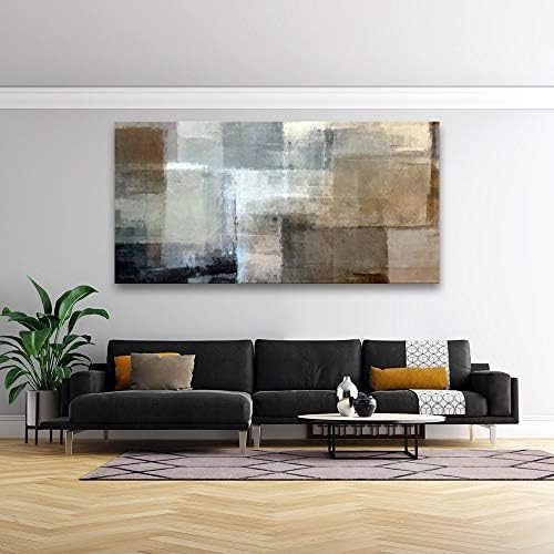 Baisuart A61275 Canvas Prints Abstract Wall Art Print Paintings Grey and Brown - Image 3