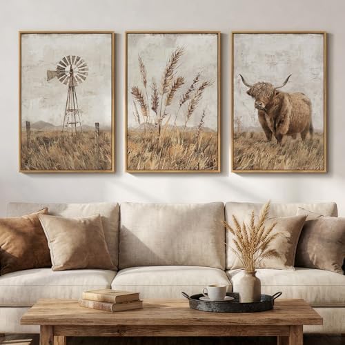 Large Neutral Farmhouse Wall Art by Cuspin