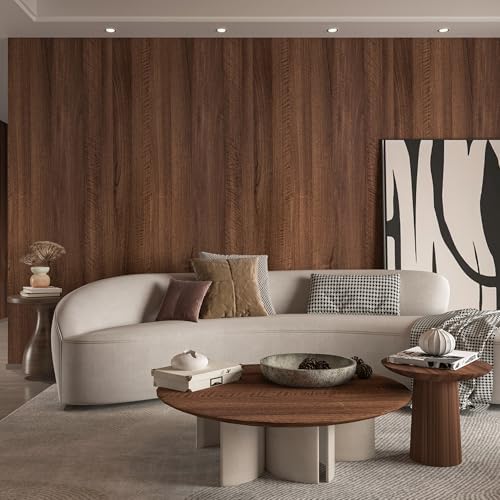 Large Walnut Wood Contact Paper Peel and Stick Wood Grain Wallpaper Removeble - Image 2