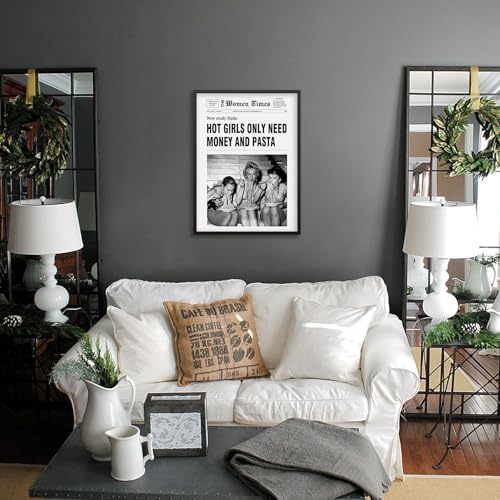 Trendy Black And White Aesthetic Poster Vintage Newspaper Wall Art Fashion - Image 4