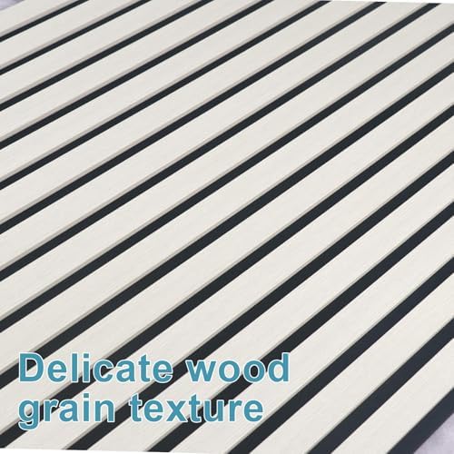 Wood Slat Acoustic Wall Panels, 4 Pack, 47.2 x 23.6 in - Image 6