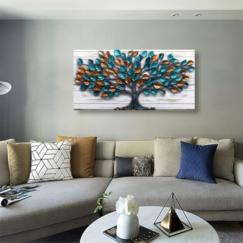 Tree Nature Wall Art Bedroom Abstract Wall Decor Living Room, Tree of Life - Image 7