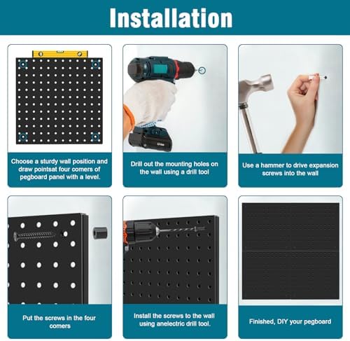 Peg Board, Steel Organization Panels, Office Organization, Craft Room - Image 5