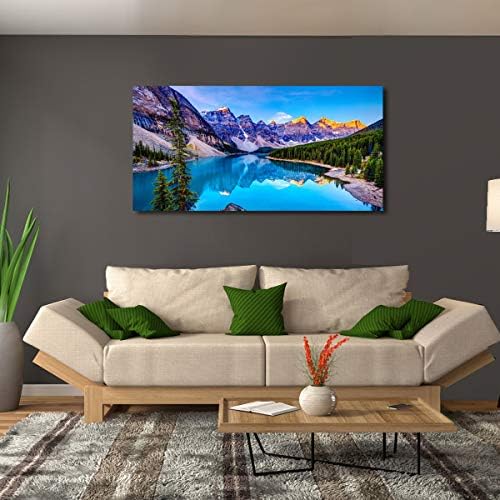 Wall Art Lake Mountain Landscape Picture Print Canvas Wall Art - Image 2