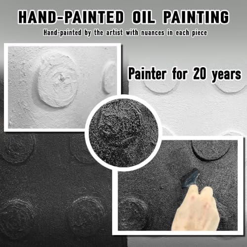 HUBOSKN Black And White Painting Wall Art - Image 3