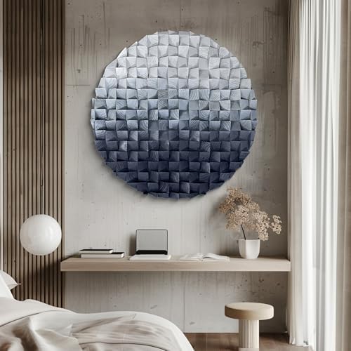 LIUZEYUE Round 3D Wood Wall Art - Image 6
