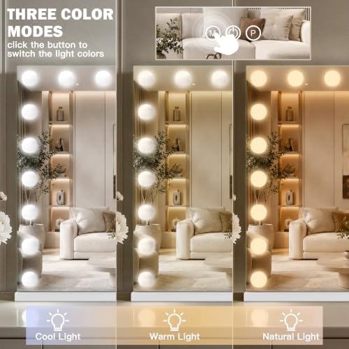 ROLOVE 39.4" x 27.6" Extra Large Hollywood Vanity Mirror - Image 4
