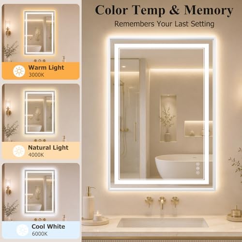 24"x36" LED Bathroom Mirror - Image 6