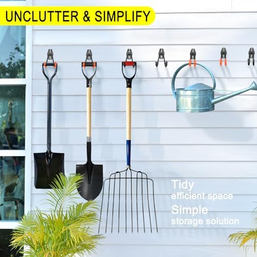 18 Pack Heavy Duty Garage Hooks, Utility Wall Mounted Storage System, - Image 5