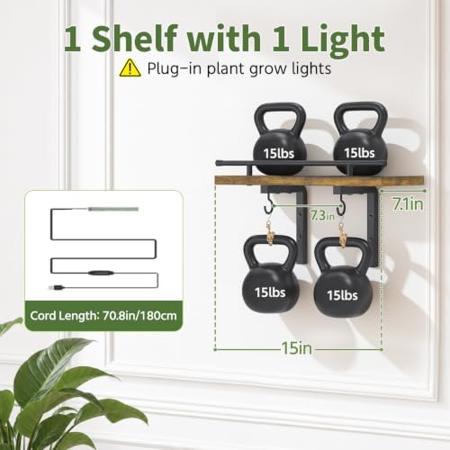 LASZOLA Wall Plant Shelves Floating Hanger Holder - Image 2