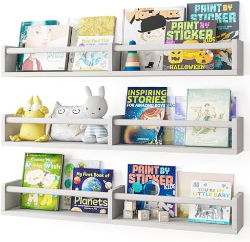 Fixwal Floating Nursery Book Shelves by Fixwal