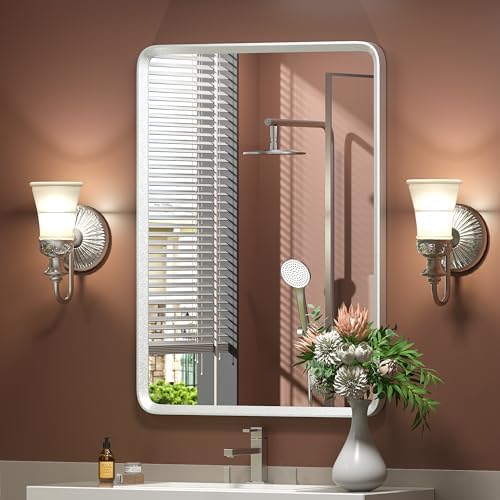 20x30 Inch Silver Framed Mirror by GOLOMO
