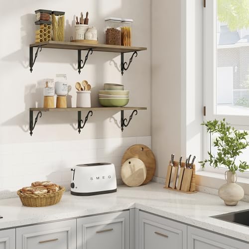 RICHFOCUS 12 Inch Deep Floating Shelves - Image 2