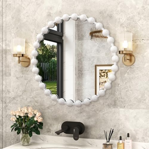 AAZZKANG White Circle Mirrors for Wall - Image 4