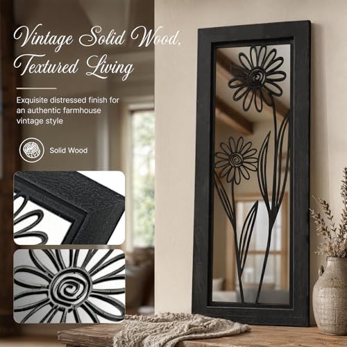 4 Set Farmhouse Mirrors for Wall Decor Living Room Bedroom Bathroom Entryway - Image 5
