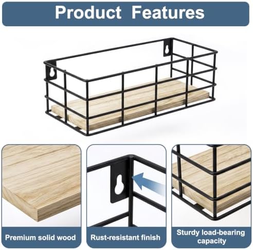 Fixwal Wire Frame Floating Shelves - Image 4